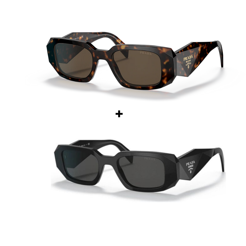 OCTOBRE NOIR - 2 Lunettes Unisexes - Gucci | Prada - Achetez 1 Obtenez 2