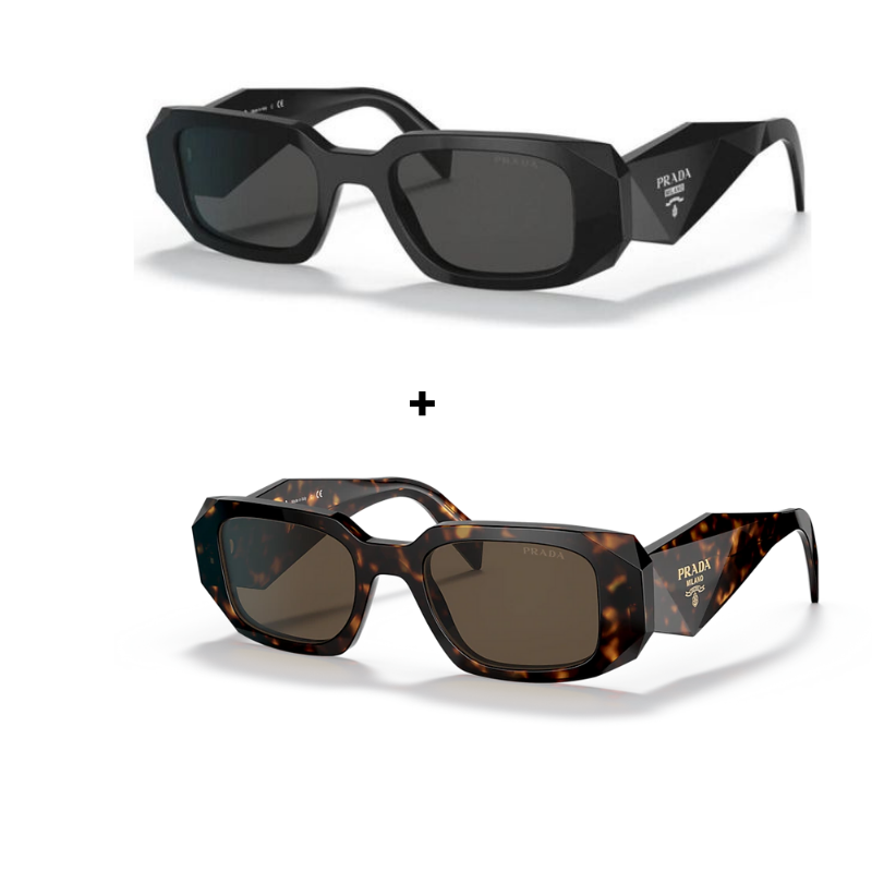 OCTOBRE NOIR - 2 Lunettes Unisexes - Gucci | Prada - Achetez 1 Obtenez 2