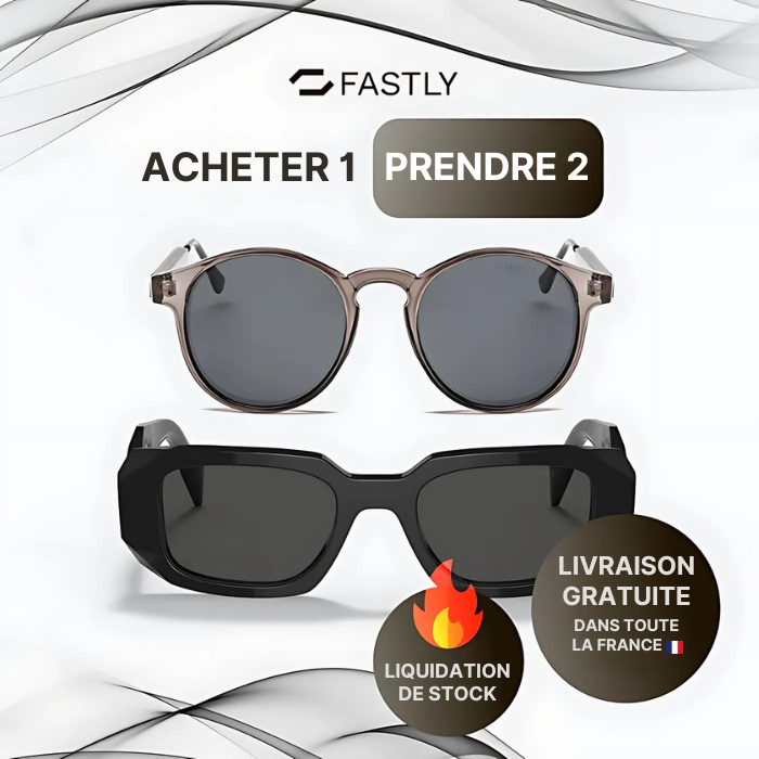 OCTOBRE NOIR - 2 Lunettes Unisexes - Gucci | Prada - Achetez 1 Obtenez 2